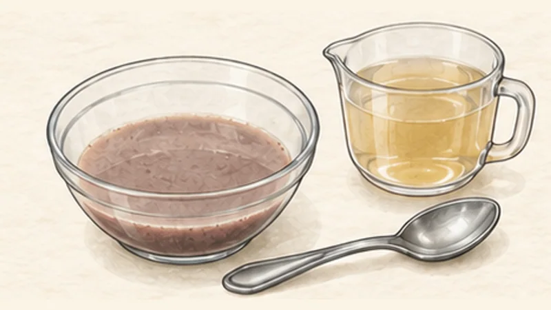 ภาพวาดการปรุงบุ๋นบ่อเว้ ขั้นตอนที่ 4: ละลายกะปิเวียดนาม