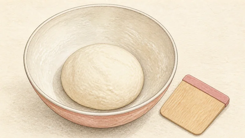ภาพวาดการปรุงคัลกุกซูไก่ ขั้นตอนที่ 2: นวดจนเนียน