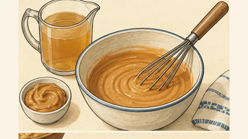 Senegalese Chicken Mafé Peanut Stew, step 3: Blend the peanut sauce.