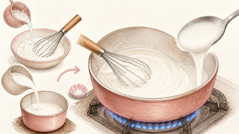 ภาพวาดการปรุงข้าวเหนียวมะม่วง ขั้นตอนที่ 6: ทำหน้ากะทิข้น