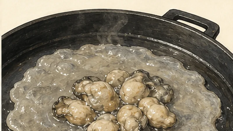 ภาพวาดการปรุงออส่วนไต้หวัน ขั้นตอนที่ 4: ทำชั้นแป้งให้ใส
