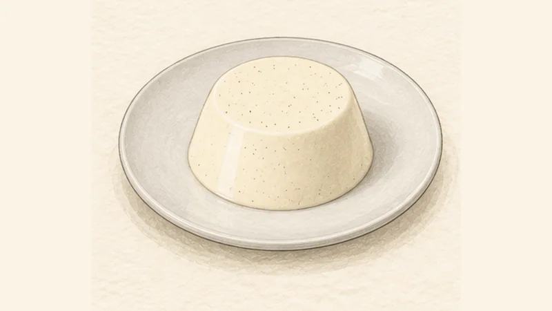 ภาพวาดการปรุงพานาคอตตาวานิลลา ขั้นตอนที่ 5: แกะพิมพ์และเสิร์ฟ