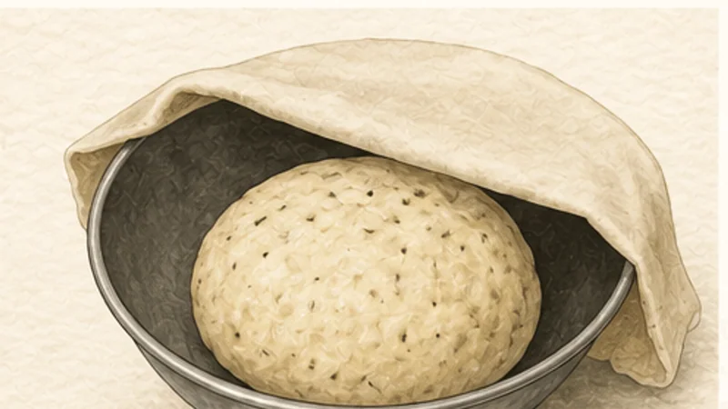 Punjabi Potato Samosa, step 2: Knead a stiff dough.