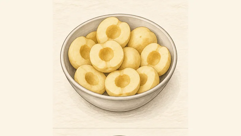 ภาพวาดการปรุงทาร์ตตาแต็ง ขั้นตอนที่ 1: เตรียมแอปเปิล